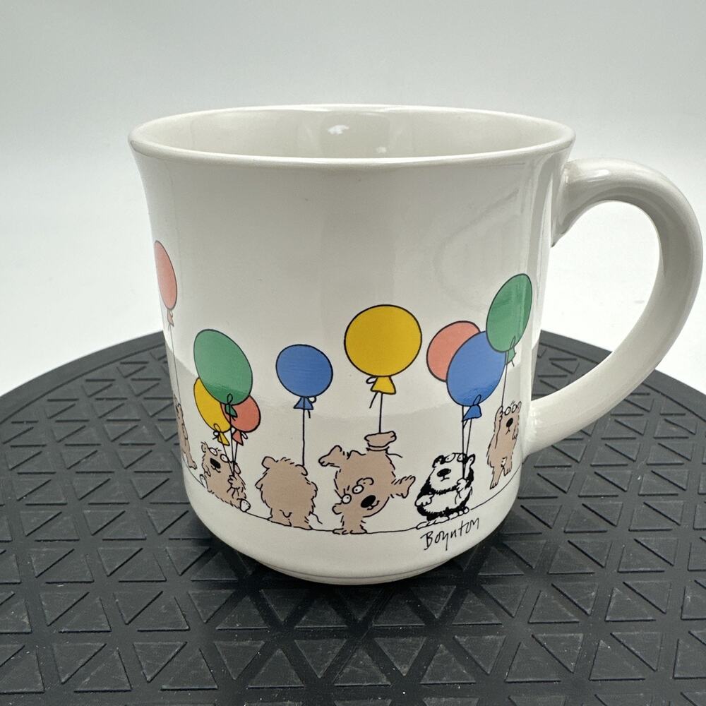Vintage Recycled Paper Products Coffee Mug - W/Ballons All Around Design